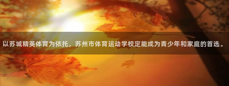 3377体育官网下载平台注册要钱吗：以苏城精英体育为依托，苏